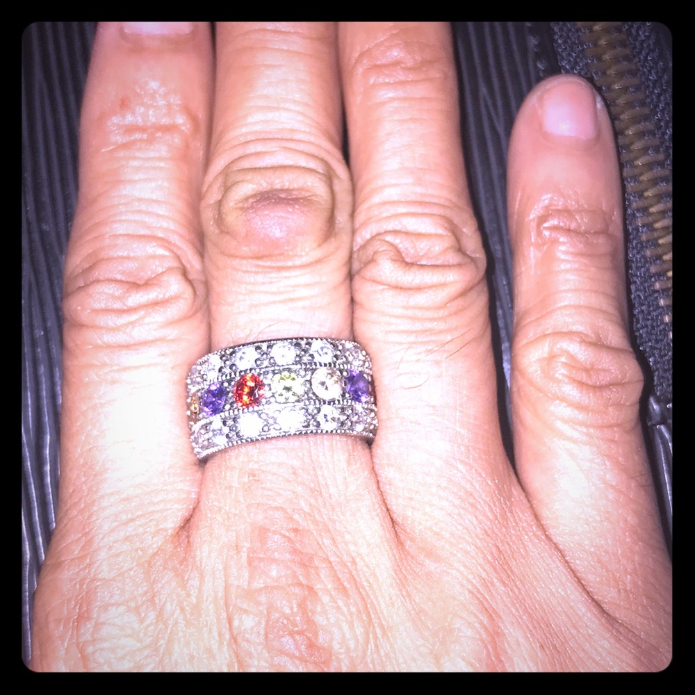 Chanel ring semi precious stones